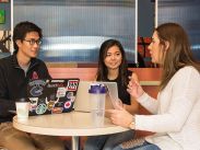 Students can often be found studying in the café at the Students' Union Building, too.