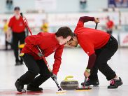 The Acadia University Curling Club in action. Photo courtesy of Nick Pearce.